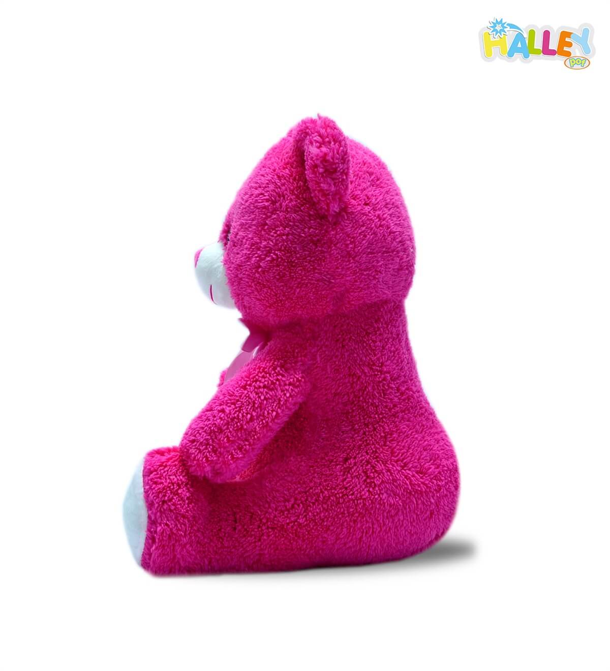 Kurdelalı Peluş Ayı 40 Cm Pembe
