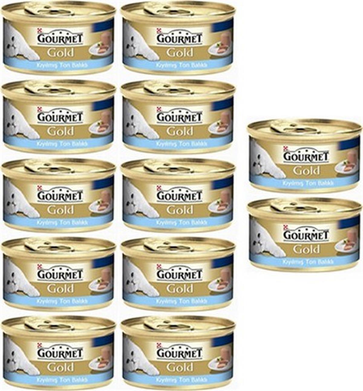 Gourmet Gold Kıyılmış Ton Balıklı Yaş Kedi Maması 85 gr 12 Adet