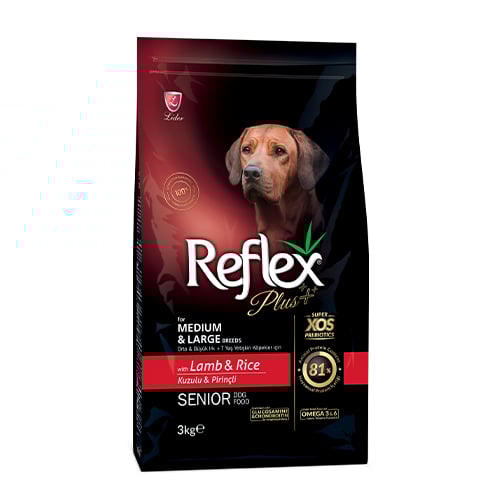Plus Adult Senior Dog Kuzulu Ileri Yaş Köpek Maması 3 kg