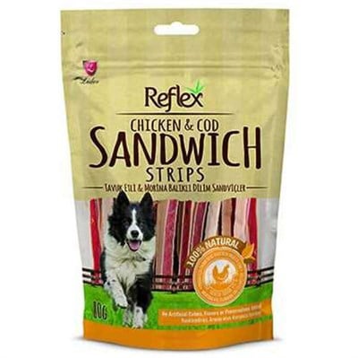 Reflex Tavuklu ve Balıklı Sandviç Sticks Köpek Ödülü 80 G