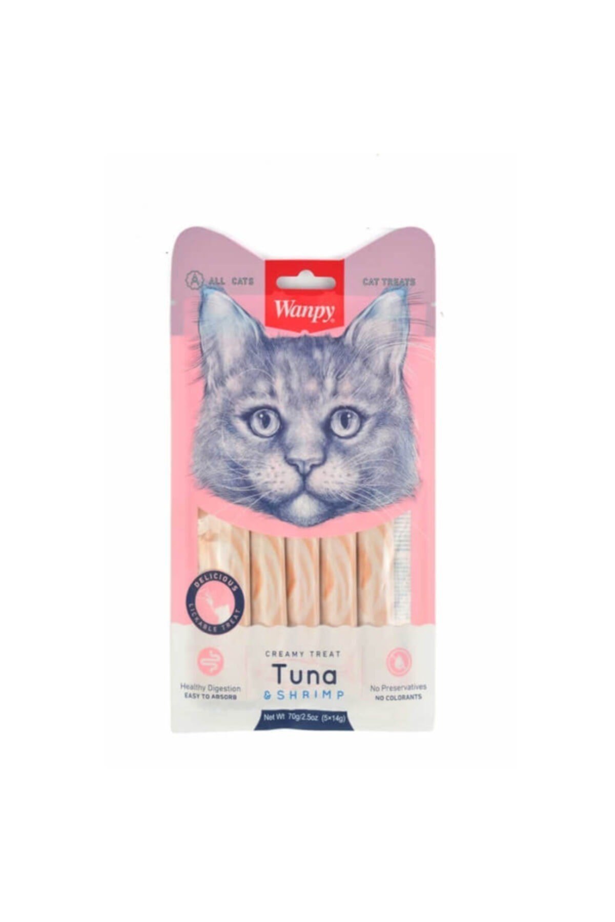 Ton Balığı Karides 5x14 gr Sıvı Kedi Ödül Maması