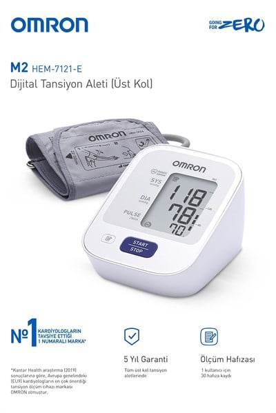 Omron M2 Koldan Ölçmeli Hafızalı Tansiyon Aleti
