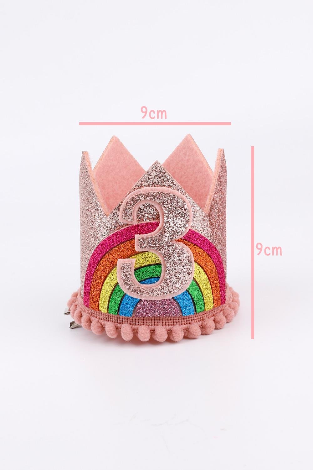 Rose Number 3 Silvery Rainbow Detailed Queen Clip Buckle 