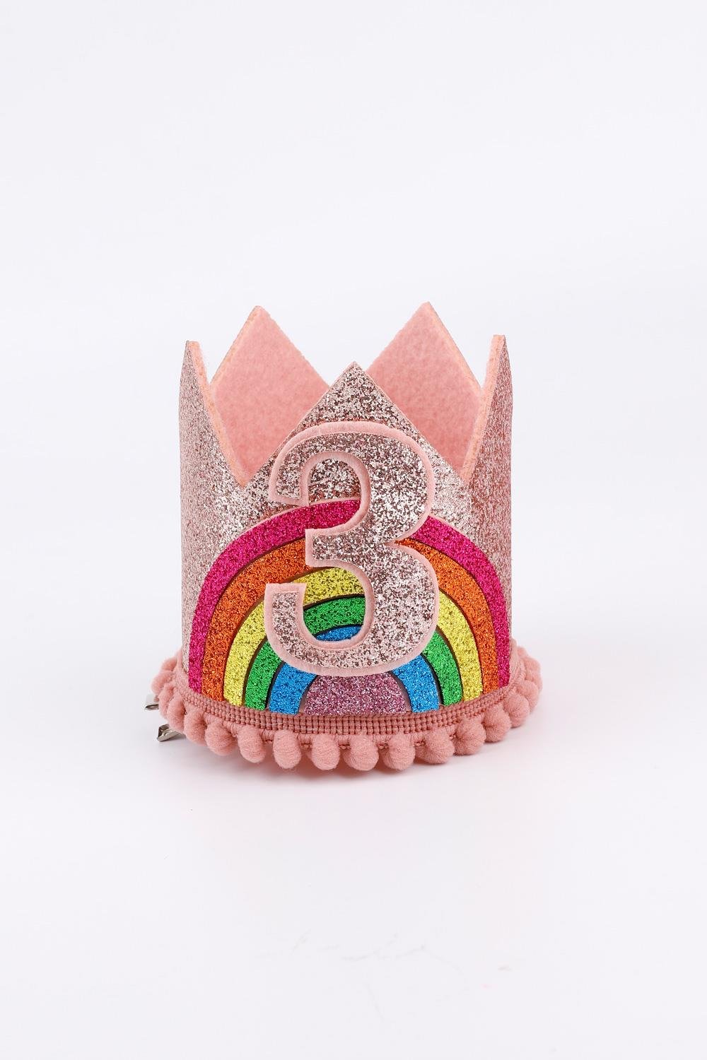 Rose Number 3 Silvery Rainbow Detailed Queen Clip Buckle 