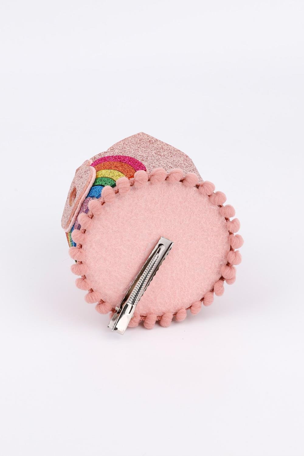 Rose Number 3 Silvery Rainbow Detailed Queen Clip Buckle 