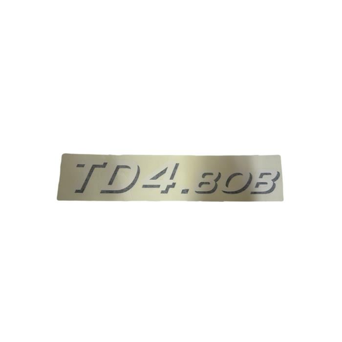 TD4.80B MODEL ETİKETİ