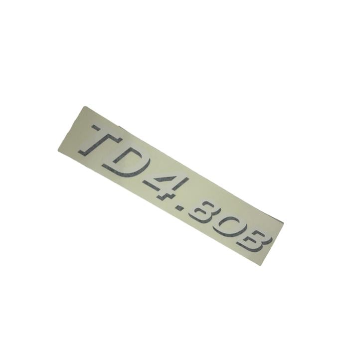 TD4.80B MODEL ETİKETİ