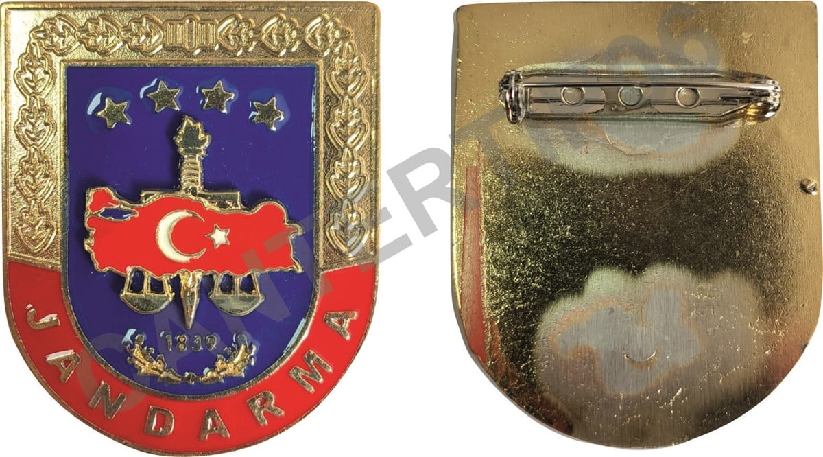 Jandarma Harici Bayan Metal Gögüs Bröve