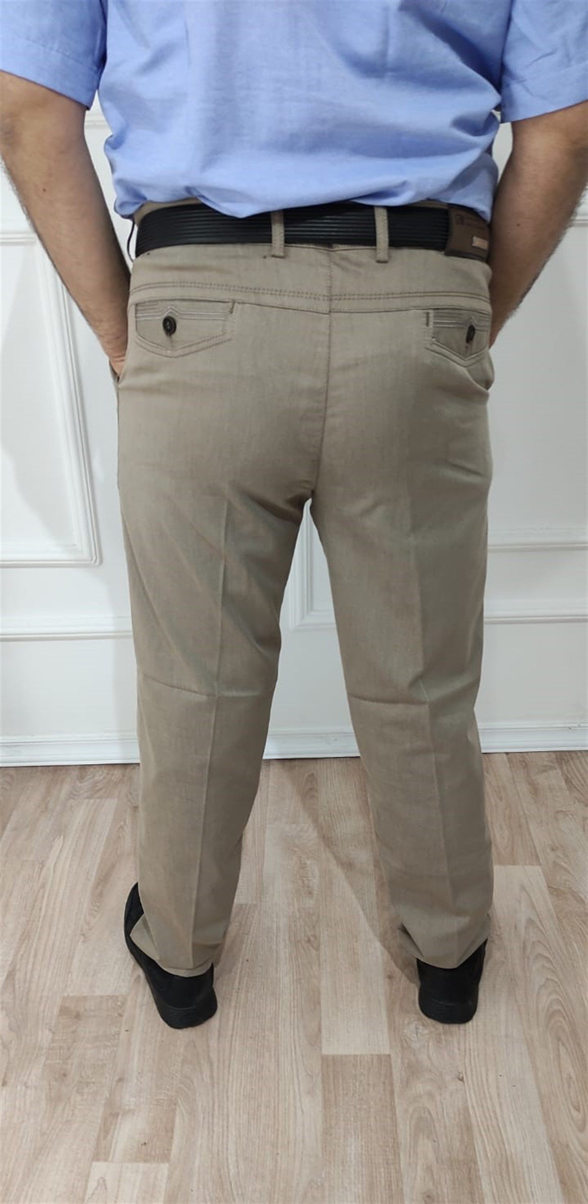 ERKEK BÜYÜK BEDEN RAHAT KESİM KETEN PANTOLON
