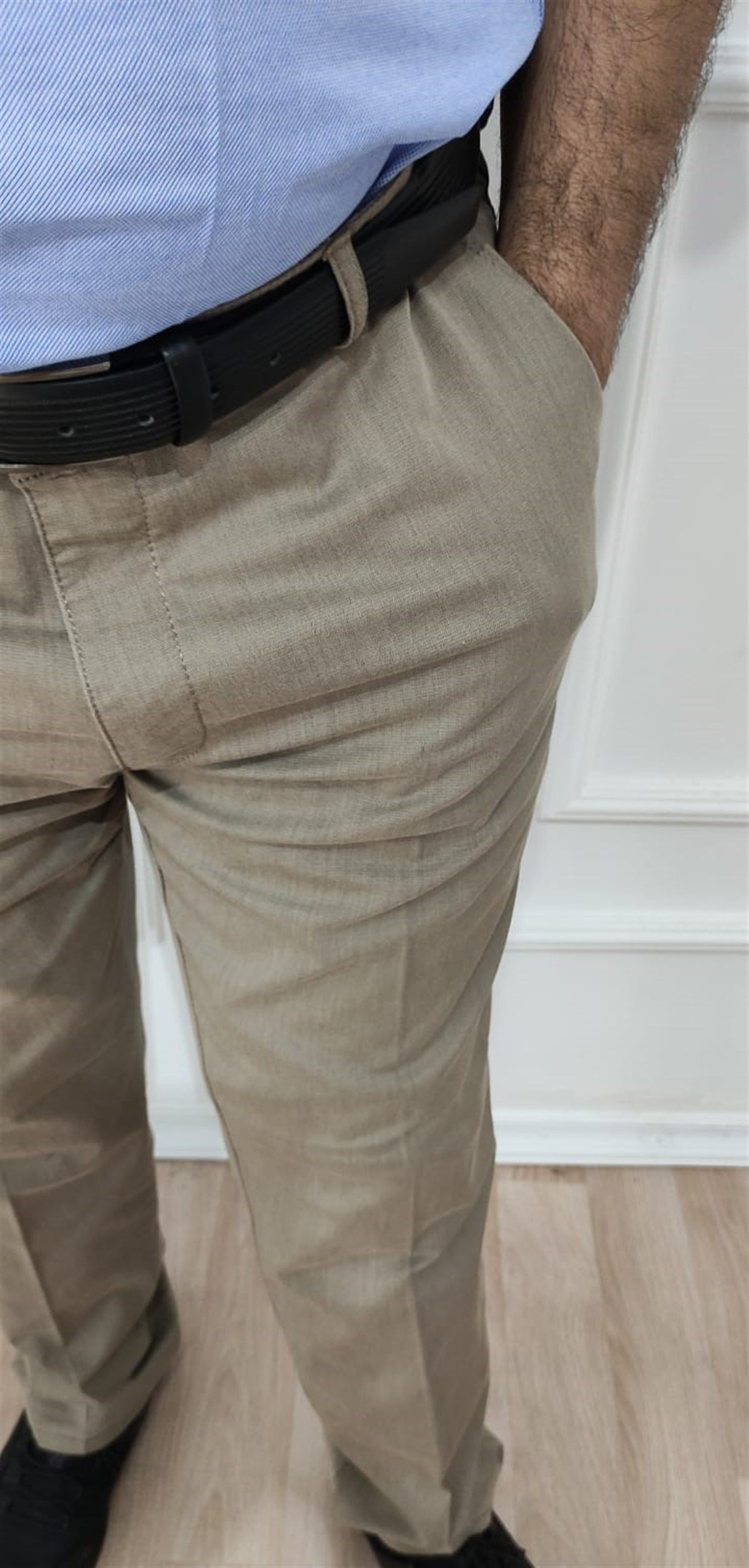 ERKEK BÜYÜK BEDEN RAHAT KESİM KETEN PANTOLON