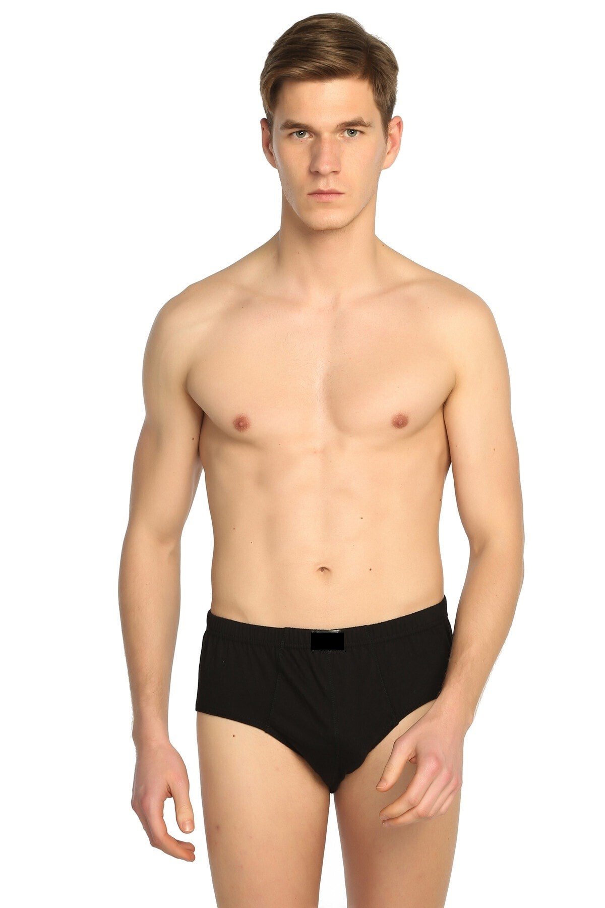 Erkek Siyah 6'lı Paket Slip