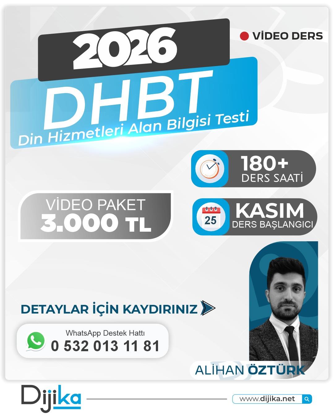 2026 DHBT | VİDEO DERS