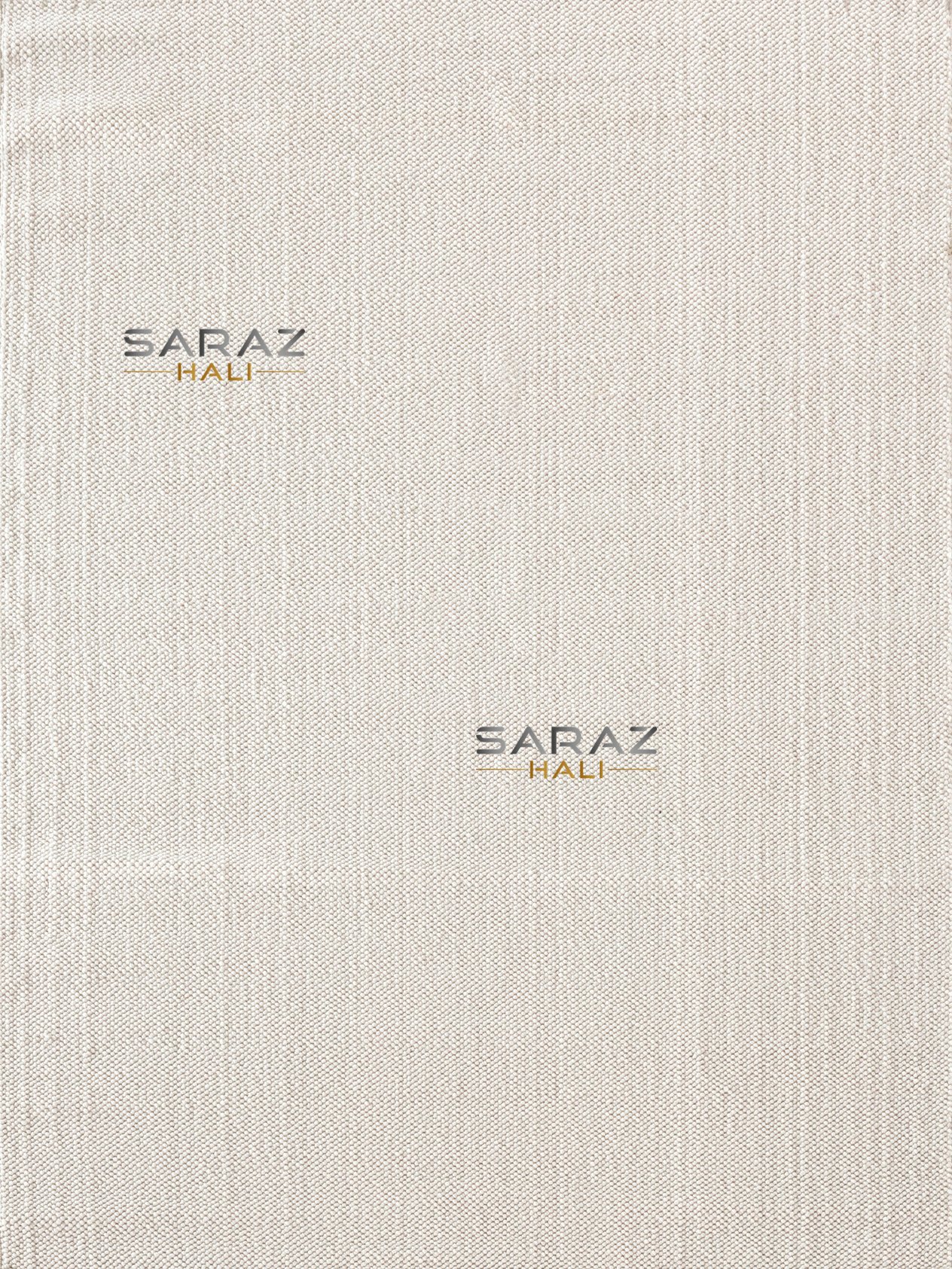 Saraz HalıSARAZ HALISARAZ HALI Bohem Coton Halı Beyaz Modern Tek Renk Coton