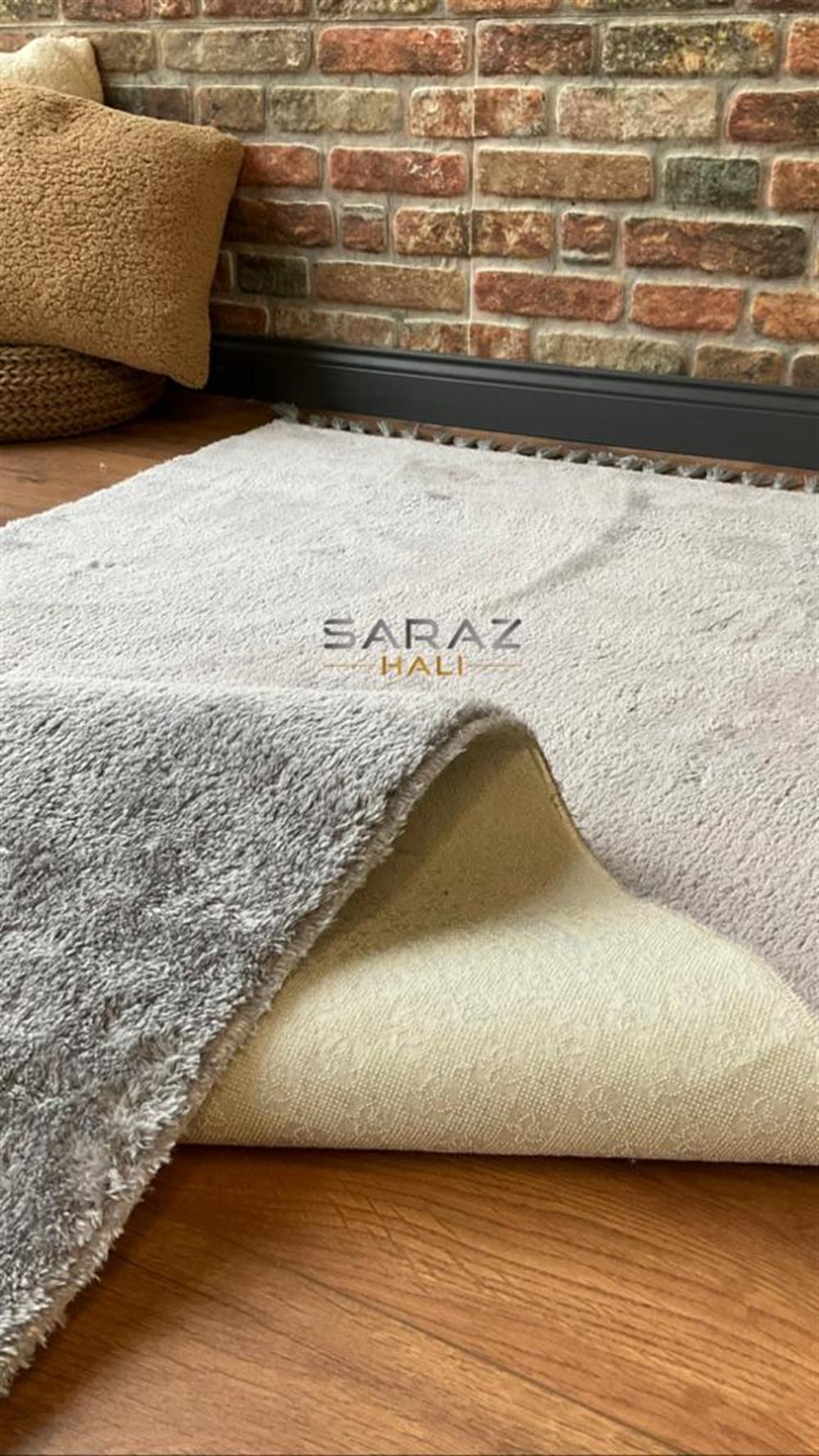 SARAZ HALISARAZ HALI Comfort Puffy Peluş Halı Gri