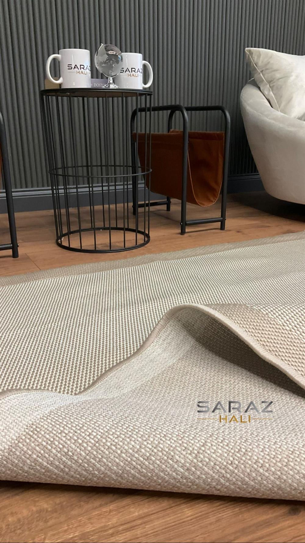 SARAZ HALI Sisal Bordürlü Jut Hasır Halı ANTİALERJİK HASIR HALI KREM 9327 /SARAZ HALI /  sarazhali.comSARAZ HALISARAZ HALI Sisal Bordürlü Jut Hasır Halı ANTİALERJİK HASIR HALI KREM 9327
