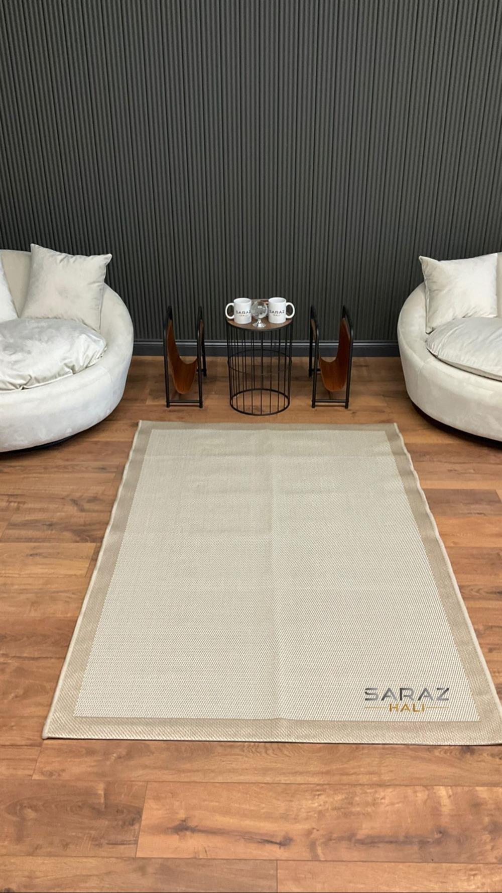 SARAZ HALI Sisal Bordürlü Jut Hasır Halı ANTİALERJİK HASIR HALI KREM 9327 /SARAZ HALI /  sarazhali.comSARAZ HALISARAZ HALI Sisal Bordürlü Jut Hasır Halı ANTİALERJİK HASIR HALI KREM 9327