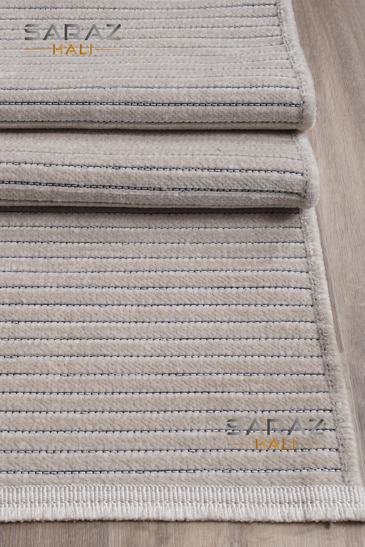 TİCİMAXSARAZ HALISaraz Halı Şönil Kilim Düz Desen Krem