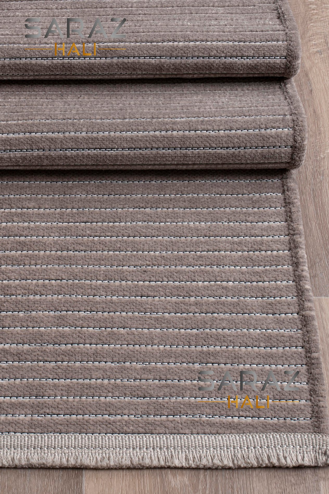 TİCİMAXSARAZ HALISaraz Halı Şönil Kilim Düz Desen Bej