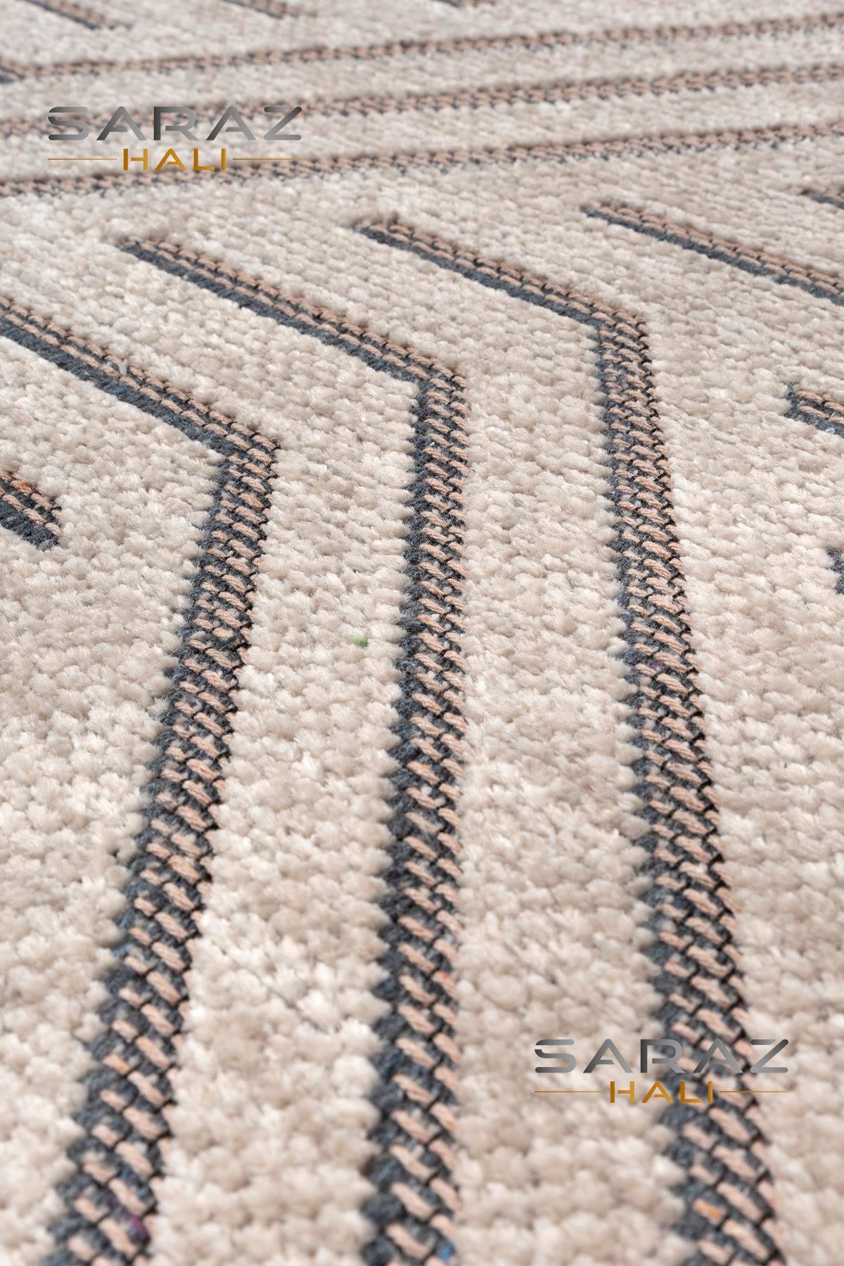 TİCİMAXSARAZ HALIŞönil Dokuma Kayma Yapmaz Makinede Yıkanabilir Leke Tutmaz Kesme Bohem Kilim Vizon