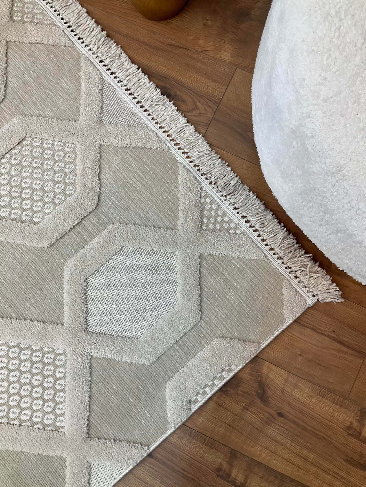 TİCİMAXSARAZ HALITasarım Serisi Geometrik Desen Bej