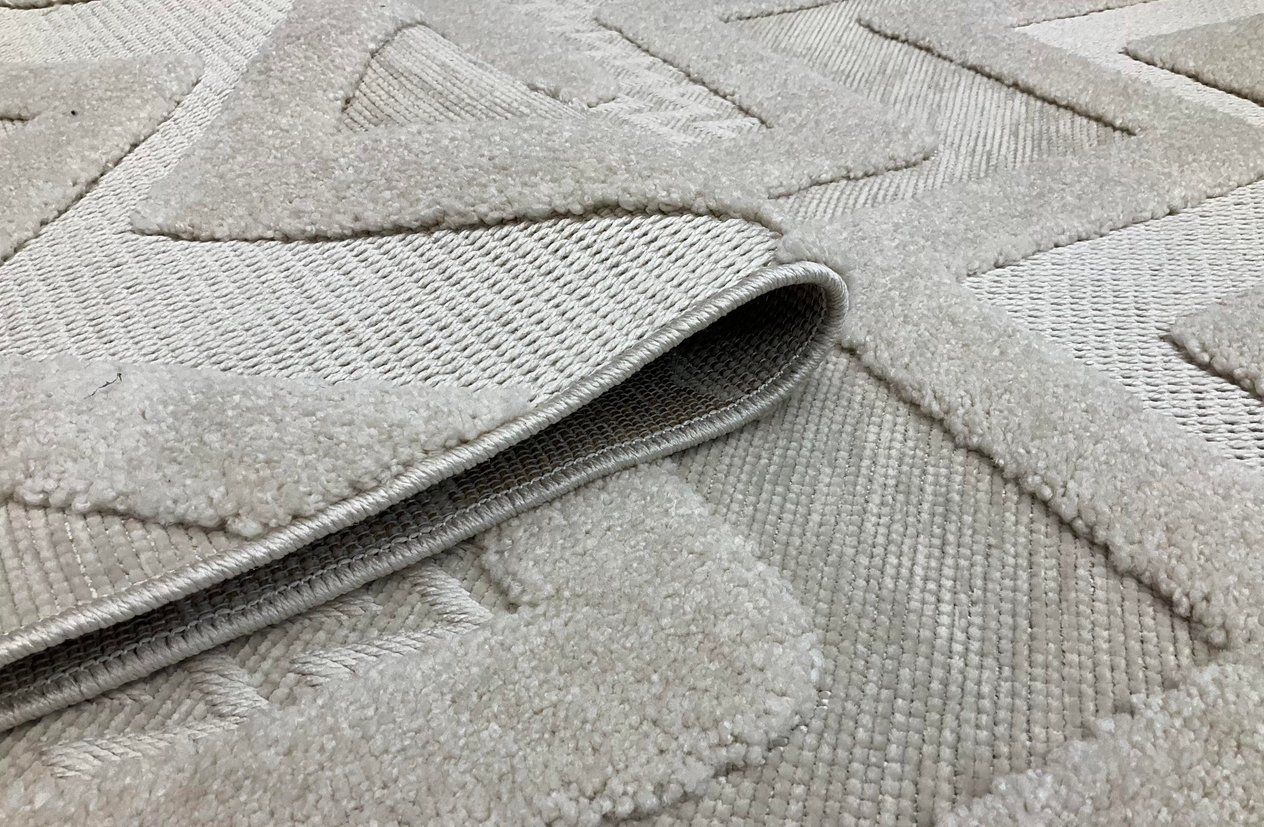TİCİMAXSARAZ HALITasarım Serisi Zigzag Desen Bej