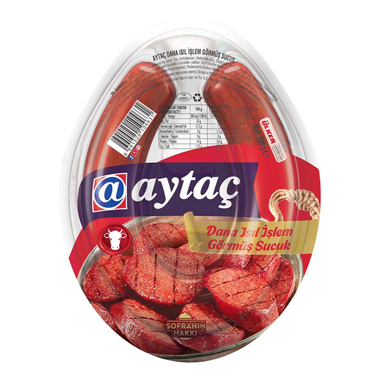 Aytaç Fermente Kangal Sucuk 200 Gr X8 