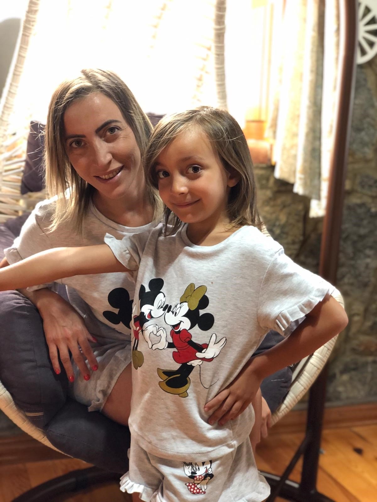 ﻿Anne Kız Pijama Takımı-Kız Çocuk Alt Üst Takım-Bebegimindolabinda.com