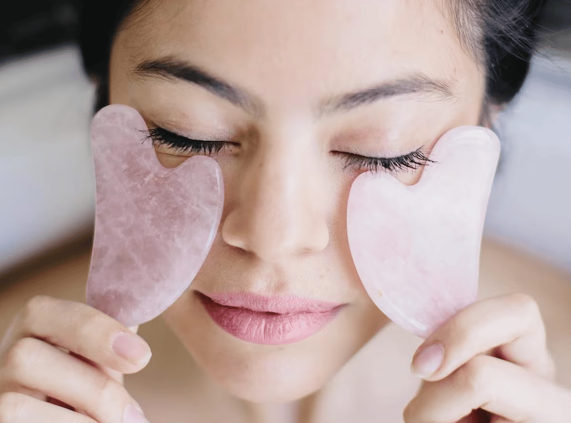 Pembe Kuvars Gua Sha