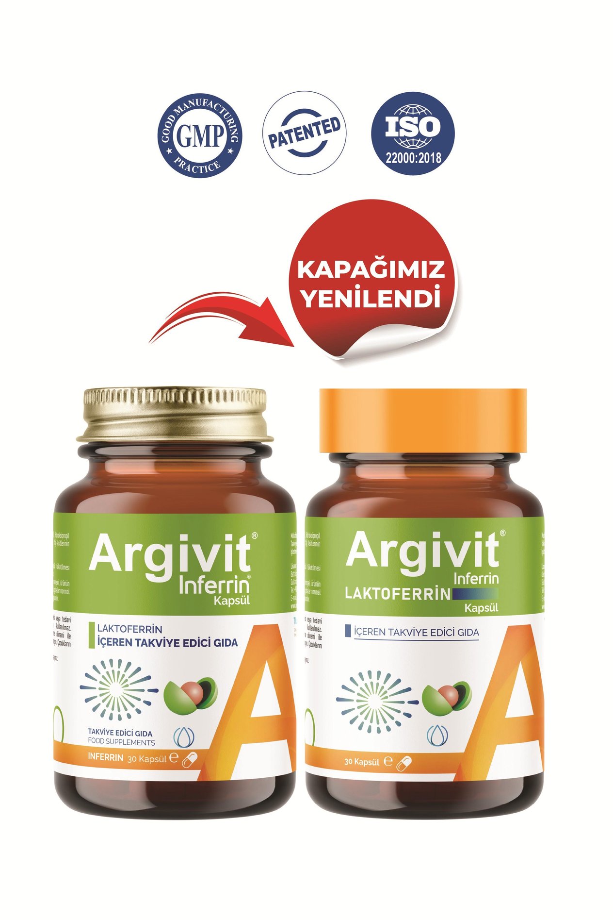 Argivit Lactoferrin-Inferrin Capsule 30 Tablets