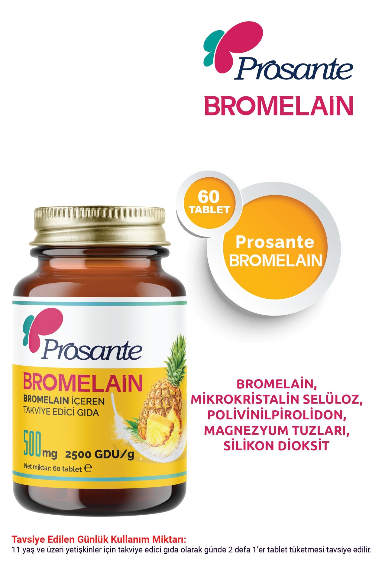 Prosante Bromelain 60 Tablet