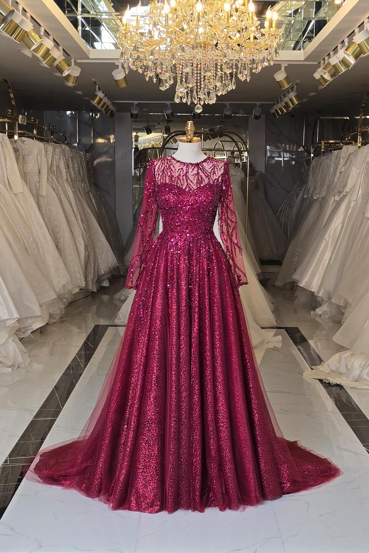 Bordo Yonca Nişanlık 7989