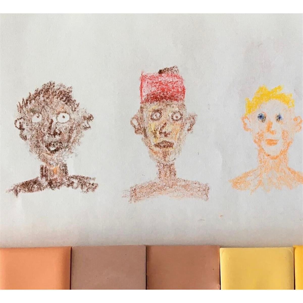 Colorz / Ten Renkleri Doğal Balmumu Sert Blok Pastel Boya Seti 6'lı