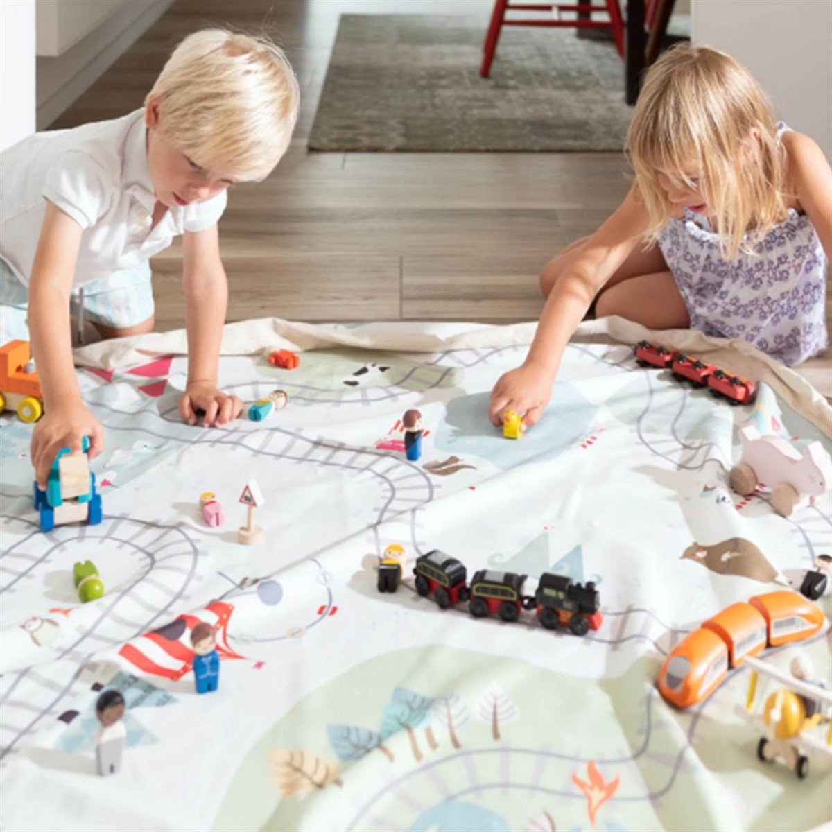 Play & Go Oyuncak Çantası / Train Map / Tren Yolu