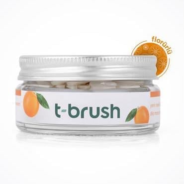 T-Brush Portakal Aromalı Diş Macunu Tableti - Florürlü