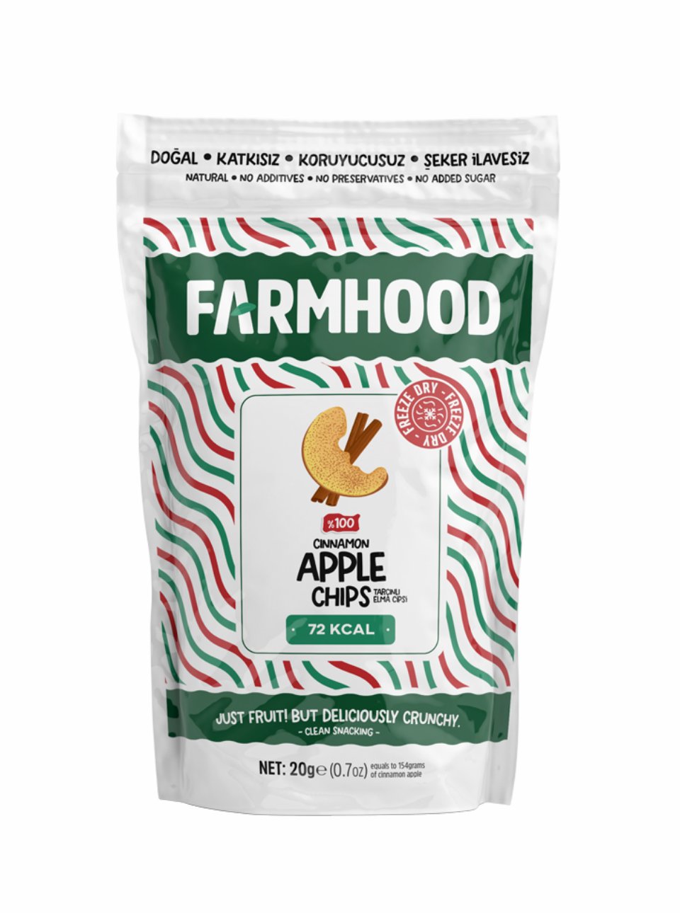 Freeze Dried Tarçınlı Elma Cipsi