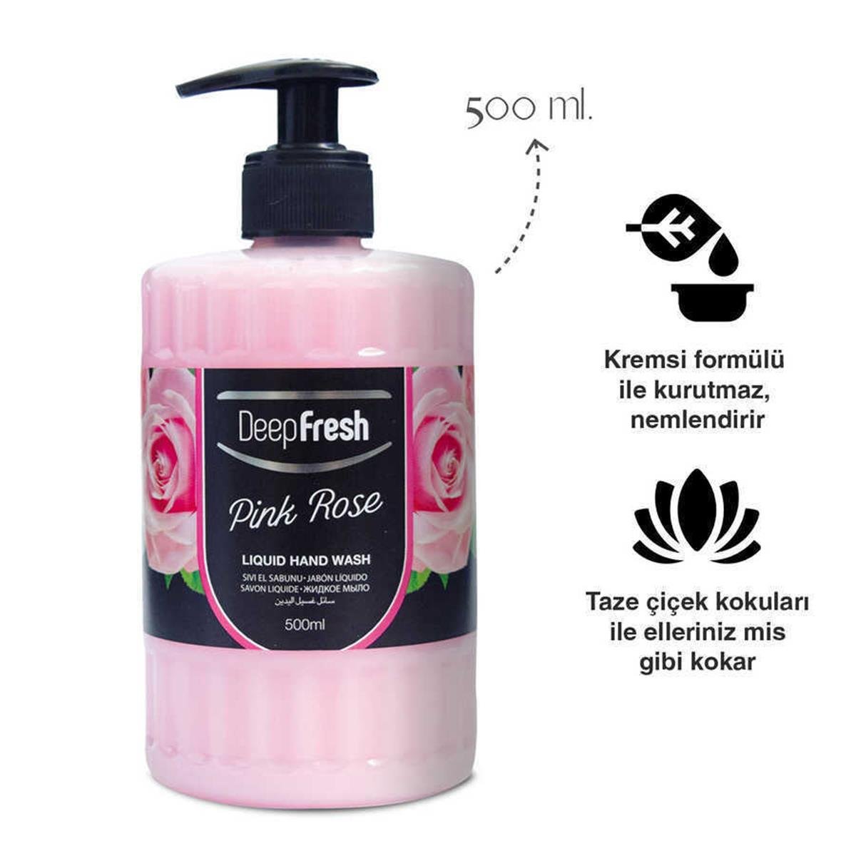 500 ml Romance Serisi Sıvı El Sabunu Pembe Gül