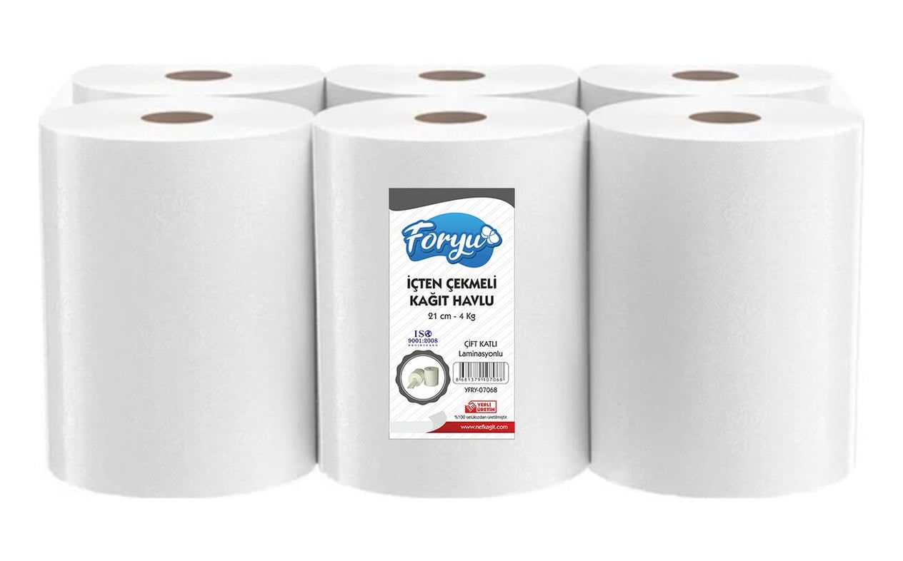 Foryu İçten Çekmeli Kağıt Havlu 6'lı Paket  4 KG
