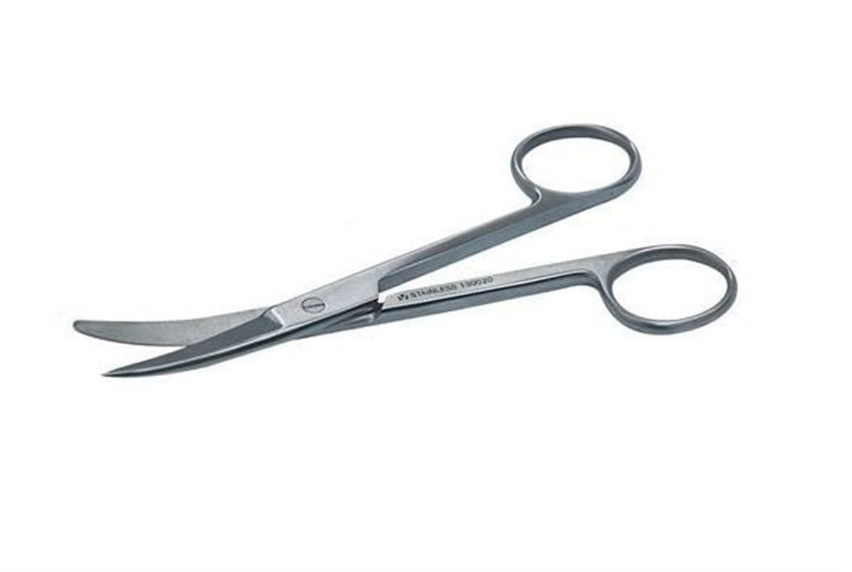 Kruuse  Veteriner Makas. 14 cm. K/S. Eğri