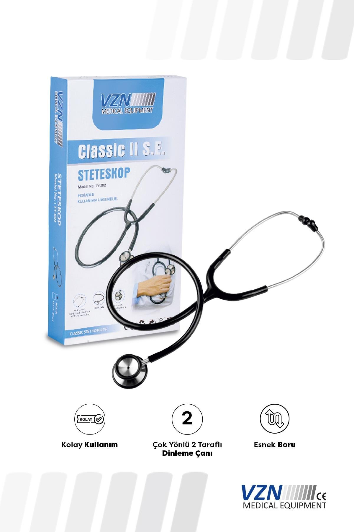 VZN Classic Çift Taraflı Steteskop TY-S02
