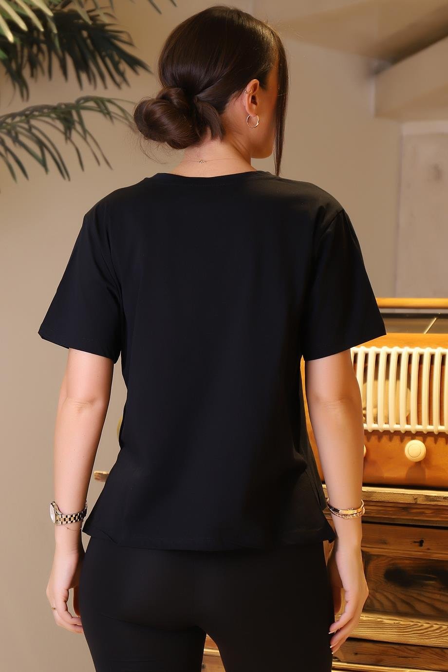 BEBE PLUS28413-2Y4 BEBE PLUS T-SHİRTSİYAH