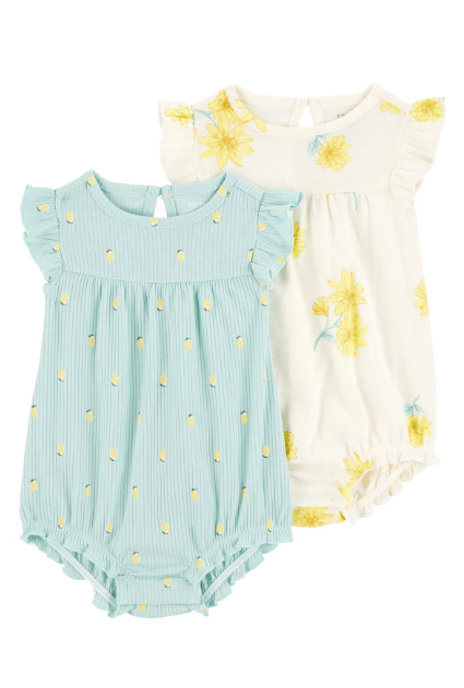 CTR-1S360210Layette Kız Bebek Tulum Set 2'li Paket 1S360210