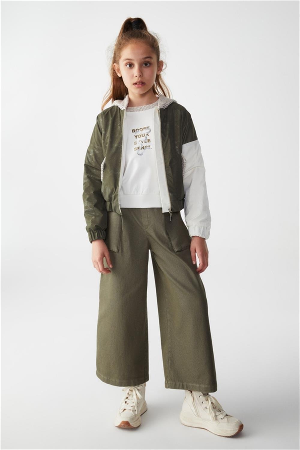 NK-35349Kız Çocuk Style Sweat