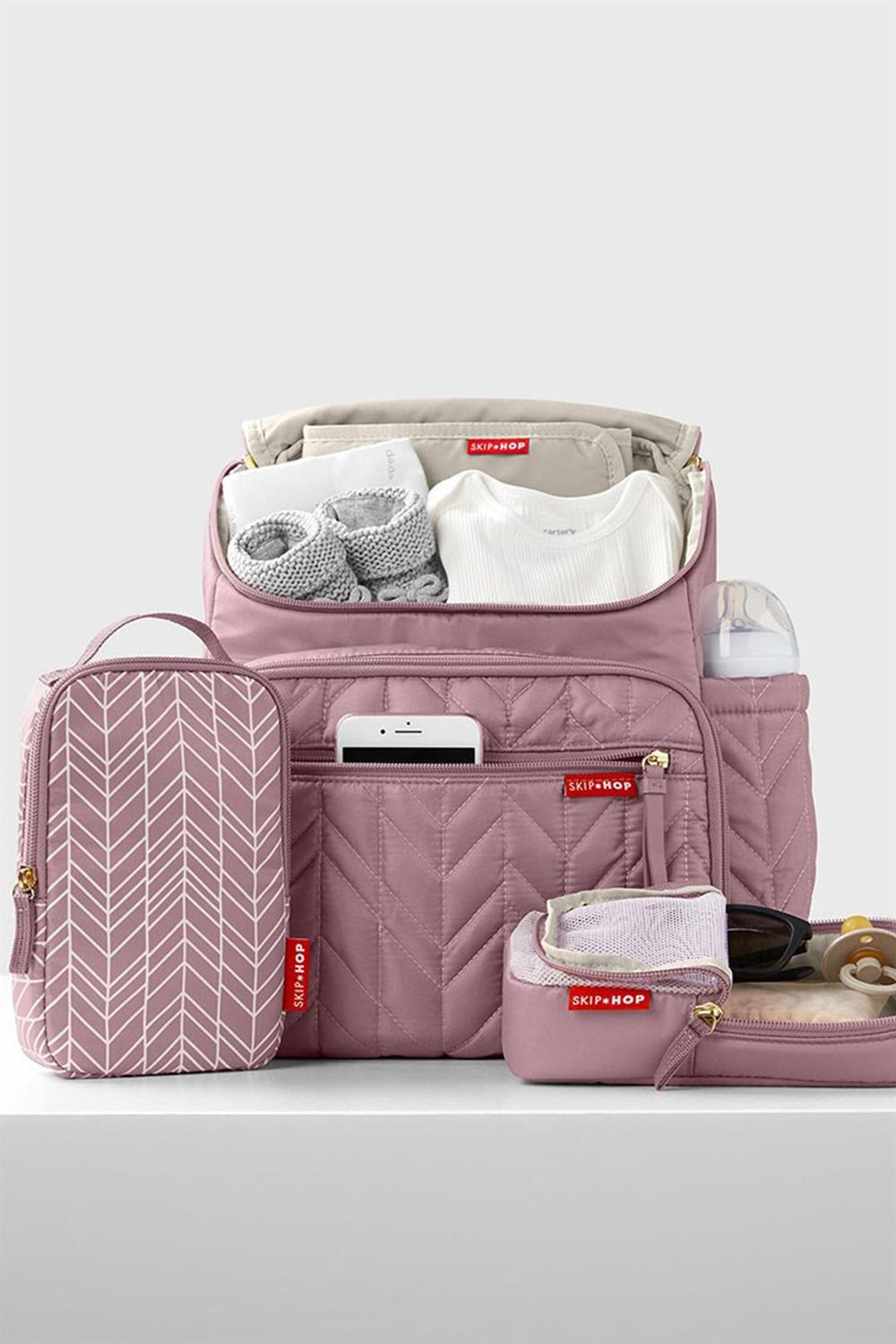SKP-9M203710Skip Hop Forma Bebek Bakım Sırt Çantası Pembe