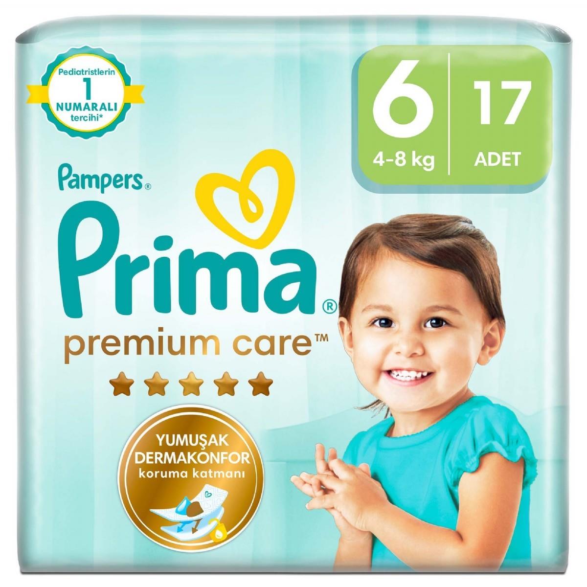 PRI-465Prima Bebek Bezi Premium Care 6 Beden 17 'li
