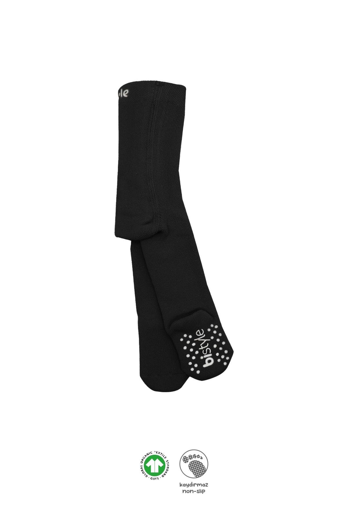 BIS-50501Bebek Organik Kaymaz Havlu Külotlu Çorap