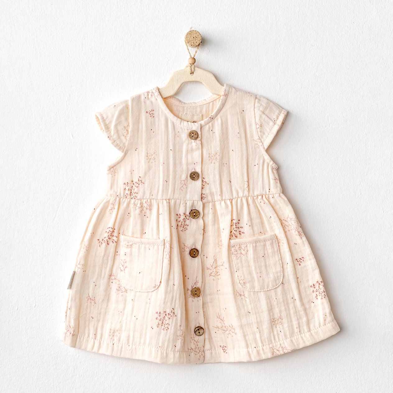 ANW-AC24679Kız Bebek Elbise Dress Pretty Flowers AC24679