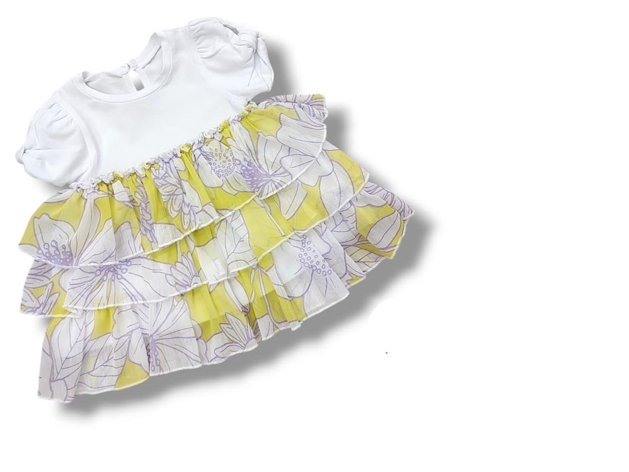 CKB-50554Kız Bebek Çiçekli  Elbise 50554