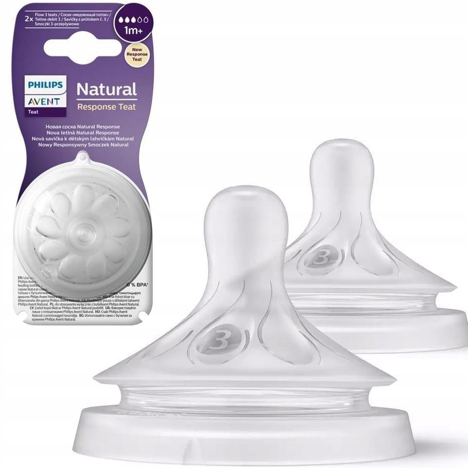 PAV-SCY963/02Philips Natural Response Doğal Tepkili 2'li Biberon Emziği 3 Numara