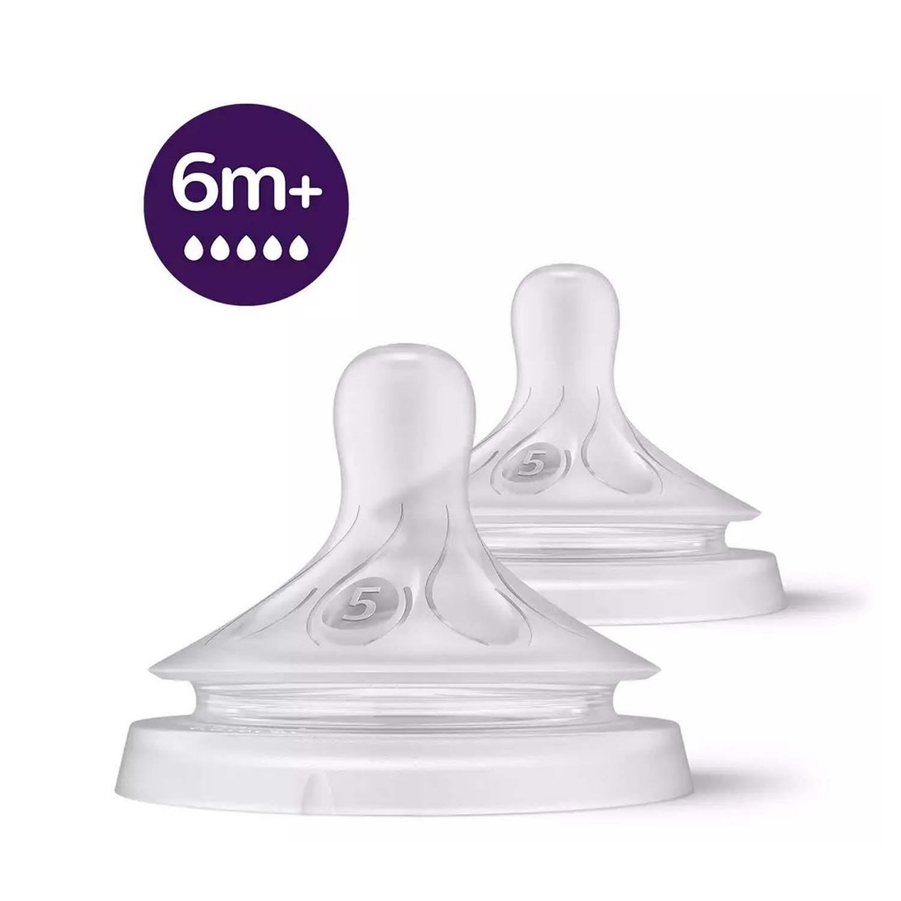 PAV-SCY965/02Philips Natural Response Doğal Tepkili 2'li Biberon Emziği 5 Numara