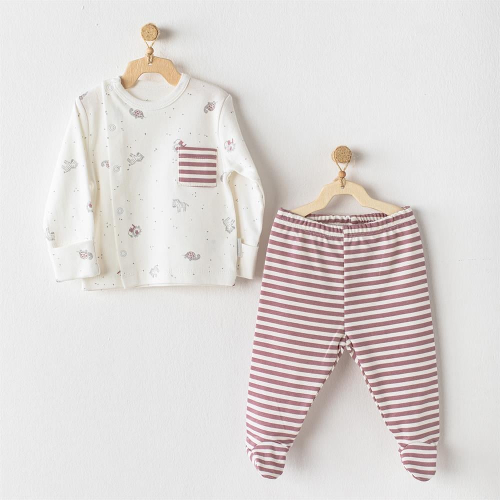 ANW-AC23687Andywawa Bebek Zıbın Takım 2 Parça Zebra